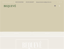 Tablet Screenshot of bequeve.com